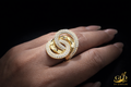 Anillo doble enlace en Oro 10K