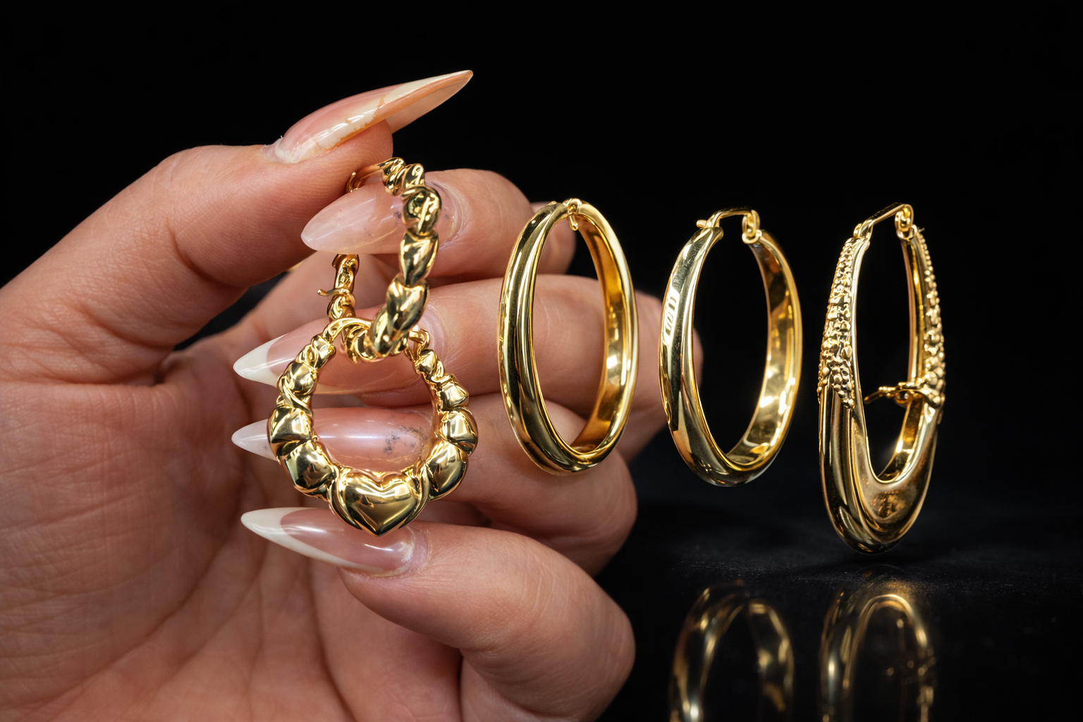 Variedad de Argollas Oro 10K