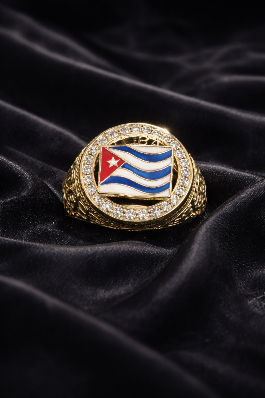 Anillo Cuba Power de Hombre en Oro 10K