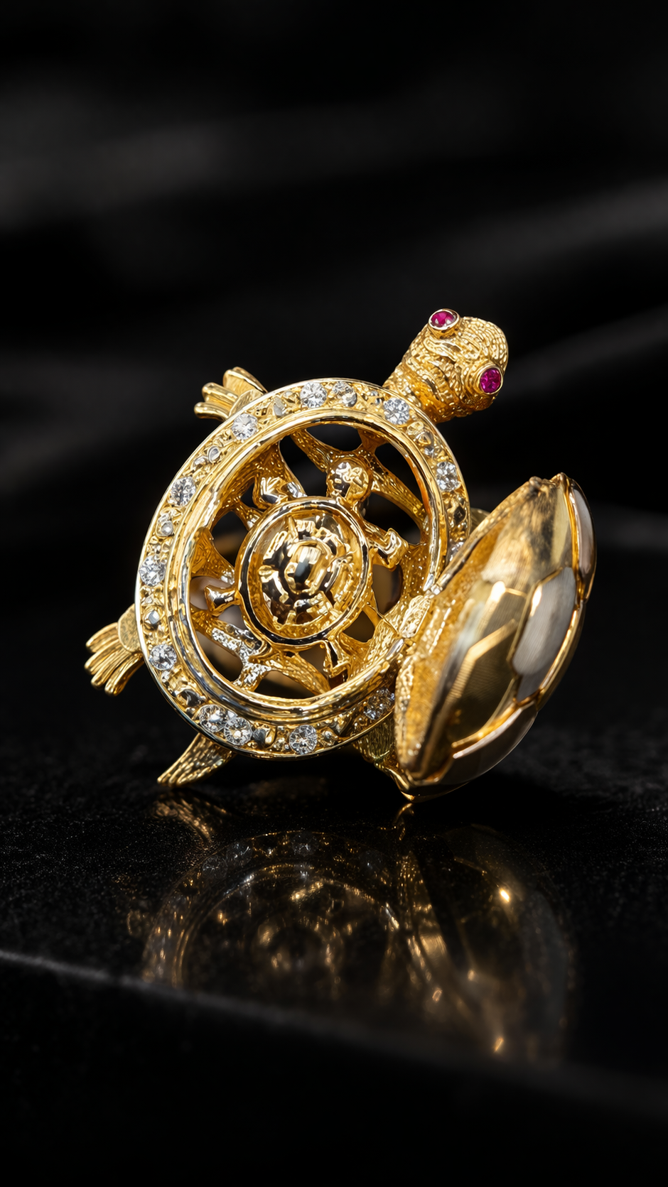 Anillo Tortuga Oro 10K